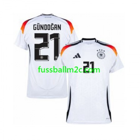 Fußballtrikots Deutschland Ilkay Gundogan 21 Heim Trikotsatz EURO 2024